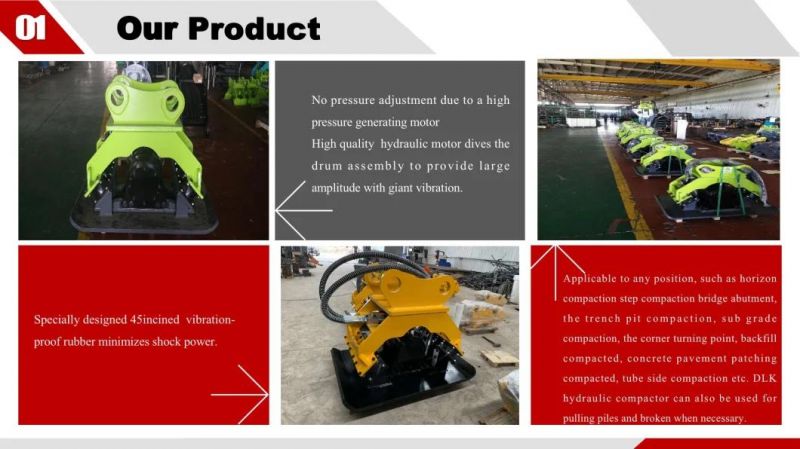 High Strength Excavator Parts Hydraulic Vibration Plate Compactor