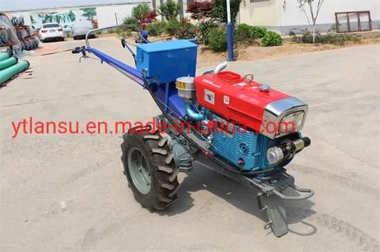 Mini Tractor Walking Tractor Two Wheels Walking Behind Tractors with Rotary Tiller