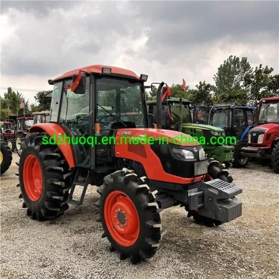 Fairly Used Japanes Brand Tractor Kubota/Yanmar/Isekii with Paddy Tire with Front Laoder ...