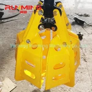 Hydraulic Crane Grapple for Collecting Palm Oil Fruit in Plantation