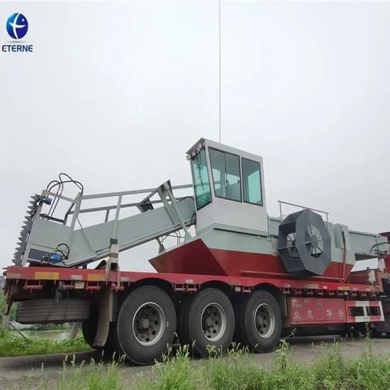 Indonesia Used Hydraulic River Lake Seaweed Cutting Dredger Weed Harvester for Sale