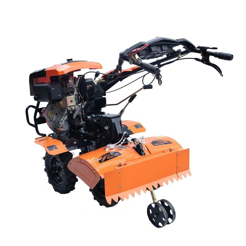 Bsx1100d Mini Agriculture Farm Tillage Machine Gasoline Engine Mini Power Tiller Hand Operated Walking Tractor Weeding Cultivator Rotary Tiller Price