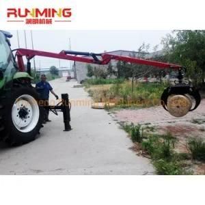 China Runming Hydraulic Timber Crane, Tractor Mounted Wood Log Crane Photos