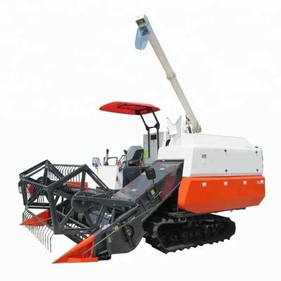Crawler Rubber Track Rice Harvester Machine for Sale in Indonesia