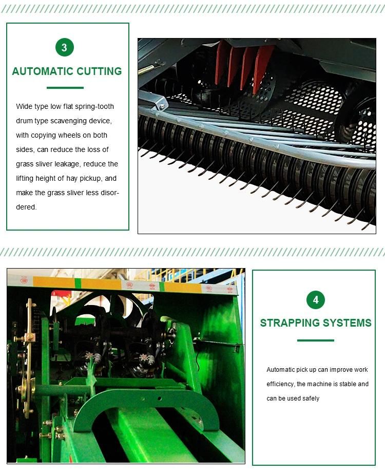 Cheap New Fully Automatic Silage Film Hay Square Baler Bailing Machine