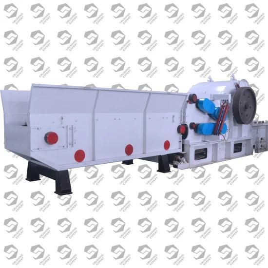 315kw China 15-25 Ton Per Hour Automatic Heavy Industrial Drum Wood Tree Crusher ...