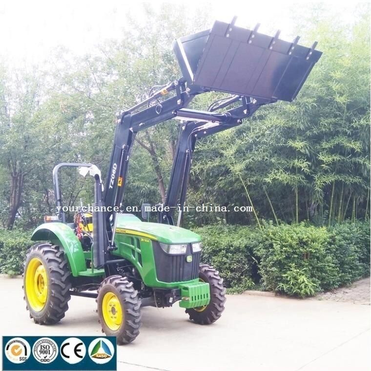 New Zealand Hot Sale Tz06D 45-65HP Wheel Garden Tractor Mounted Front End Loader with 4 in 1 Bucket