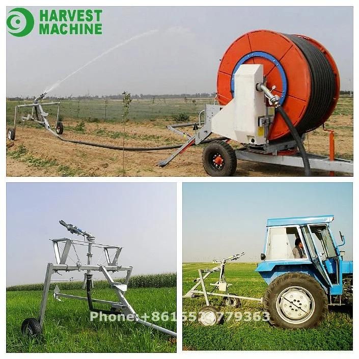 Agricultural Travelling Irrigator Hard Hose Reel Irrigation Sprinkler Machine for Sationl Stainless Steel Farm Hose Irrigation