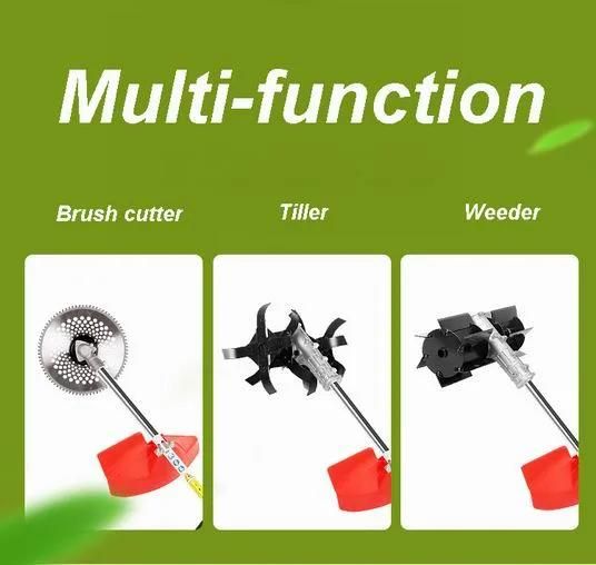 52cc Hand-Pushed 4-in-1 Multi Tool Weeding Machine, Weeder, Tiller, Cultivator, Brush Cutter