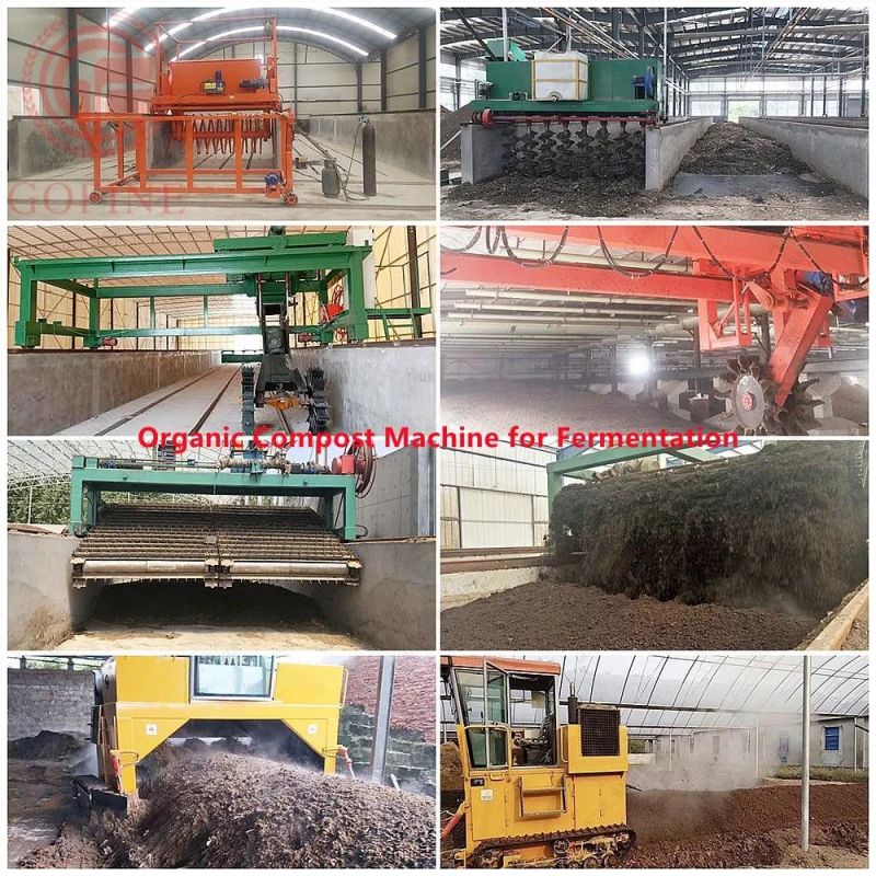 Pig/Cow/Sheep Manure Fertilizer Processing Equipment Livestock Manure Fermentation Machine