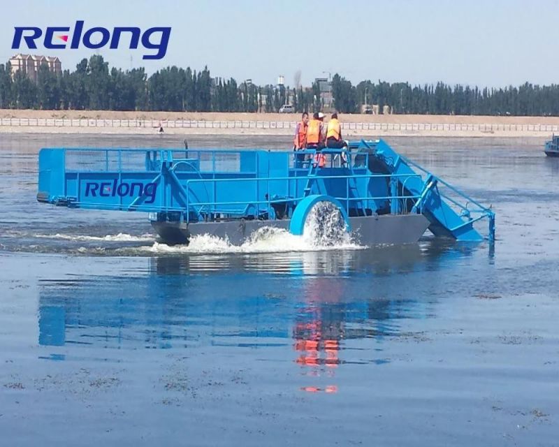Aquatic Grass/Vegetation/Weeds Harvester Garbage Collection Boat for Different Waterways Environment