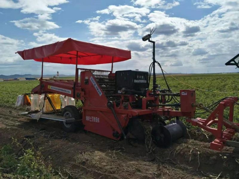 Advanced 4u-1000 Automatical Potato Combine Harvesting Machine with Bagging