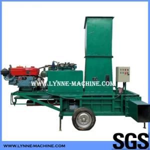 Diesel Driving Mobile Hydraulic Bailing Equipment with Rubber Wheels for Dairy Farm