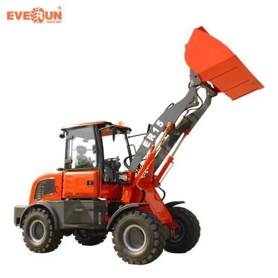 1.5 Ton Everun Construction Machinery Mini Wheel Loader with Ce Approved