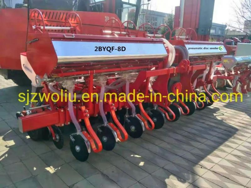 Top Quality Tractor Mounted 8 Rows Air-Suction Disc Type Maize Precise Seeders with Fertilizing for Selling