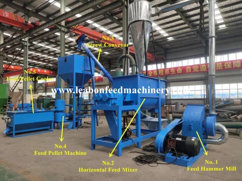 Wholesale 600-900kg/H Pig Animal Feed Pellet Processing Production Lines