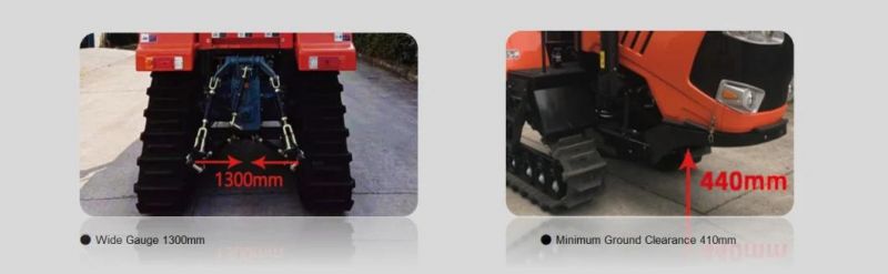 Xj1002 Crawler Tractor, Triangular Crawler Tractor, Farm Tractors, Rotary Cultivator, Tiller, Paddy Mud Agitator