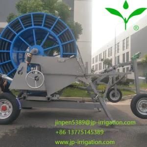 Hose Reel Sprinkler Irrigation System with Water Turbine and Gun E