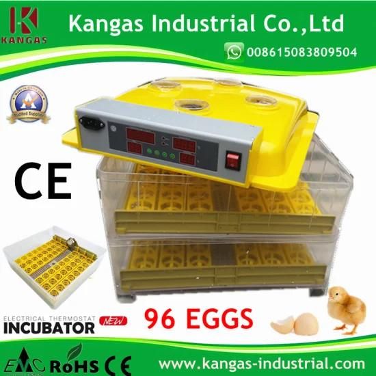 Transparent Full Automatic Commercial Chicken Egg Incubator for 96 Eggs