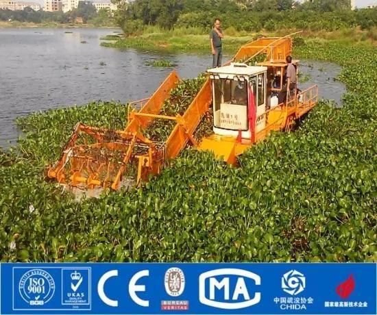 Floating Grass Harvester Boat/Water Surface Cleaning Boat/Automatic Aquatic Trash ...