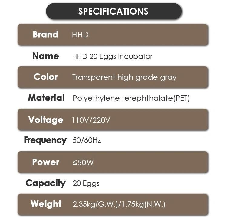 2021 New Listing R46 Egg Incubator Hatching Machine for 46 Eggs Capacity