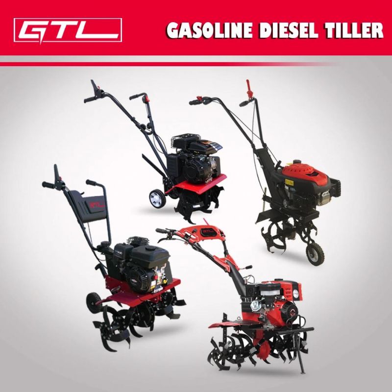 212cc 170f Rotary Tiller Agriculture Tools Gasoline Power Tiller with Gear Driven Transmission (T1050B)
