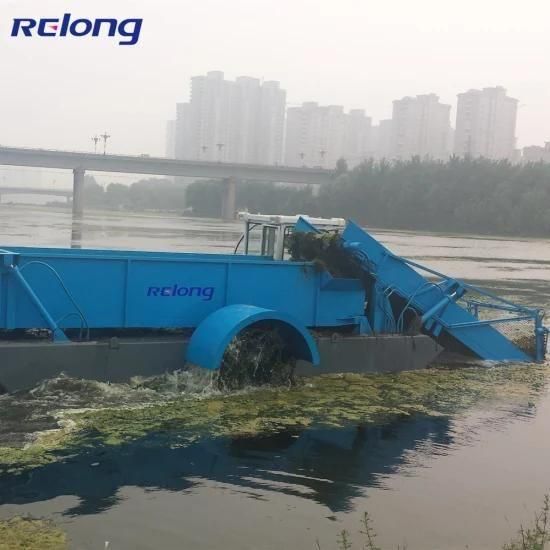 Automatic Lake Cleaning Boat Water Weed Harvester Vessel Machine