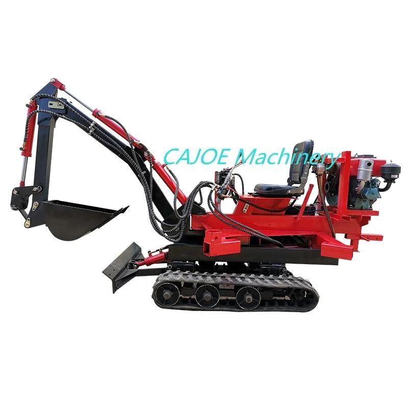 Small Ground Digger Machine Towable Backhoe Simply Operation