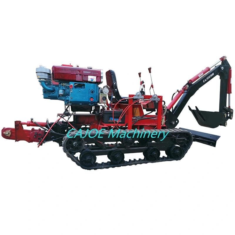 Hydraulic Crawler Small Digger Mini Excavator 360 Degree Rotation or 140 Degree Swing Angle Self-Propelled Backhoe