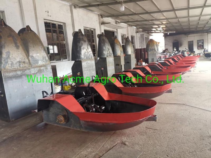 Paddy Field Tractor Small Boat Tractor Paddy Tire Farm Boat Tractor for Rice Field Cultivation
