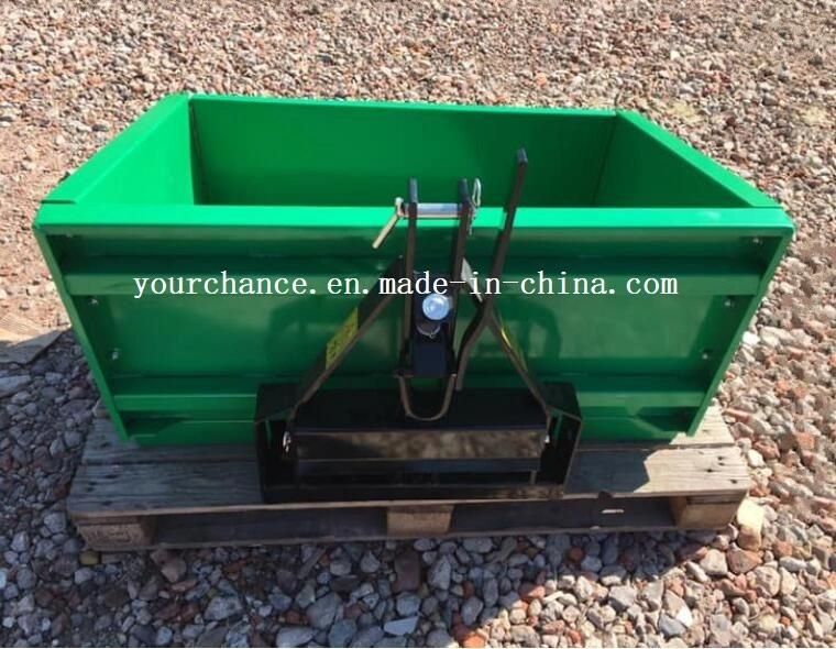 Hot Selling Farm Machinery Tb Series 1-2.1m Width 14-50HP Tractor Rear 3 Point Hitch Transport Box Bucket Loader