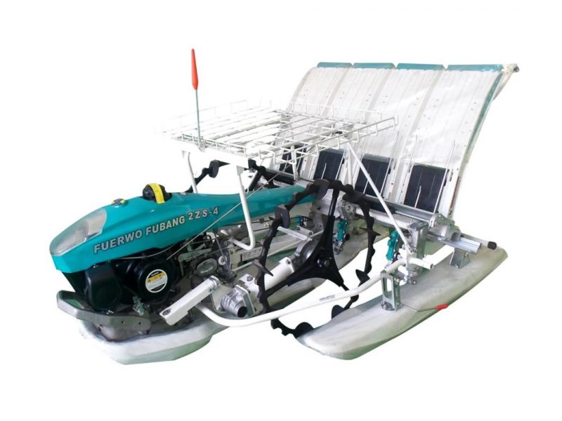 Walk Behind Type 4 Rows Paddy Rice Transplanter for Paddy Feild