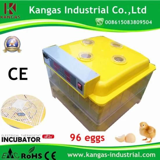 1 Year Warranty High Quality CE Certificate Cheap Chicken Egg Incubator for 96 Chickens ...