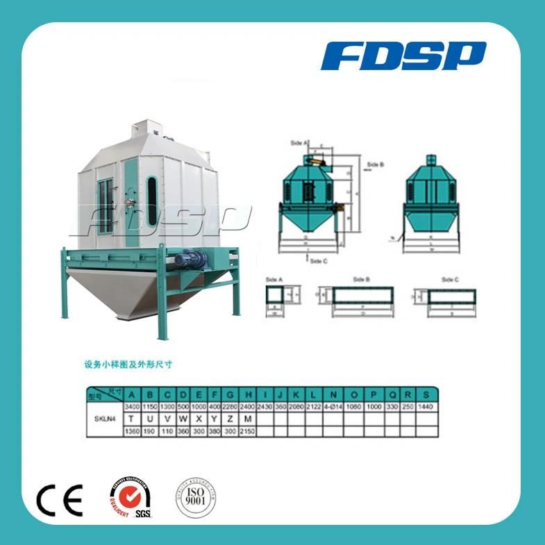 Pellet Feed Counter Flow Cooler with Slide Reciprocating Discharger