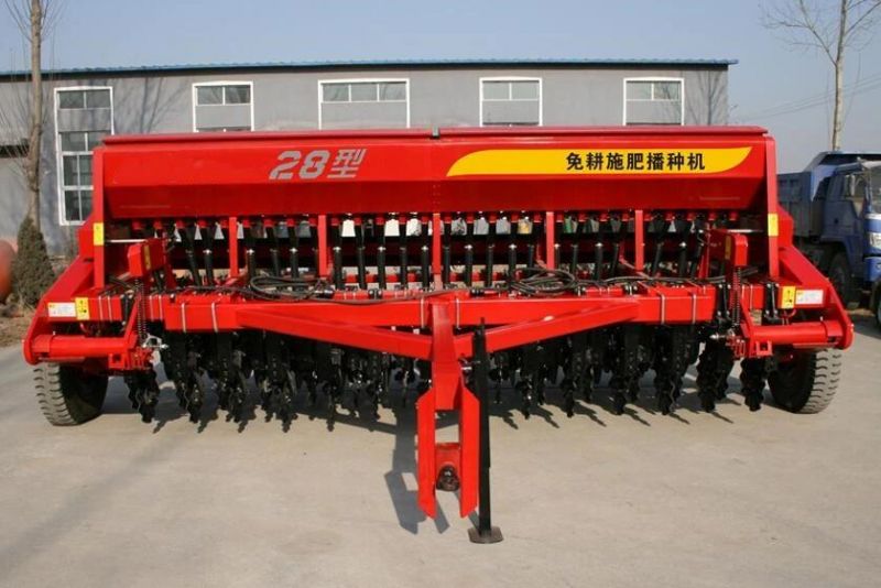 Made in China 28 Rows Trailed Type Wheat Seed Drill, Grain Seed Drill Zero-Tillage Seed Drill