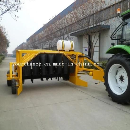 High Quality Zfq250 80-100HP Tractor Trailed 2.5m Width Compost Turner Mixer for Organic ...