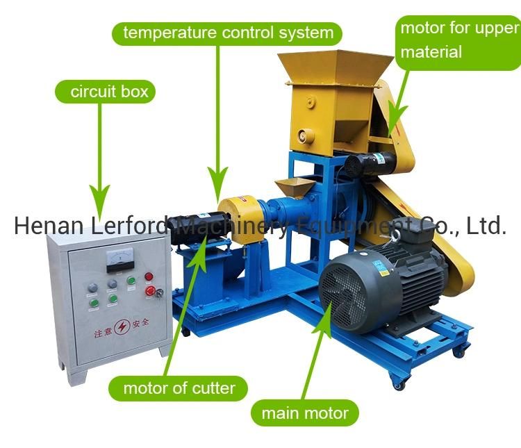 Factory Floating Fish Feed Pellet Machine Price / Fish Feed Making Machine / Dog Feed Extruder for Pet Feed