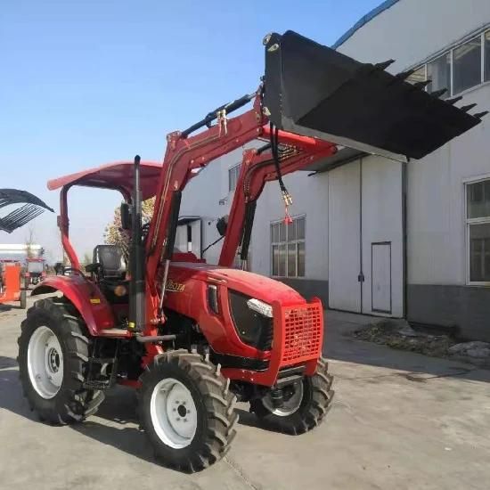 China Mini Farm Tractor 4 in 1 Buckets Front End Loader