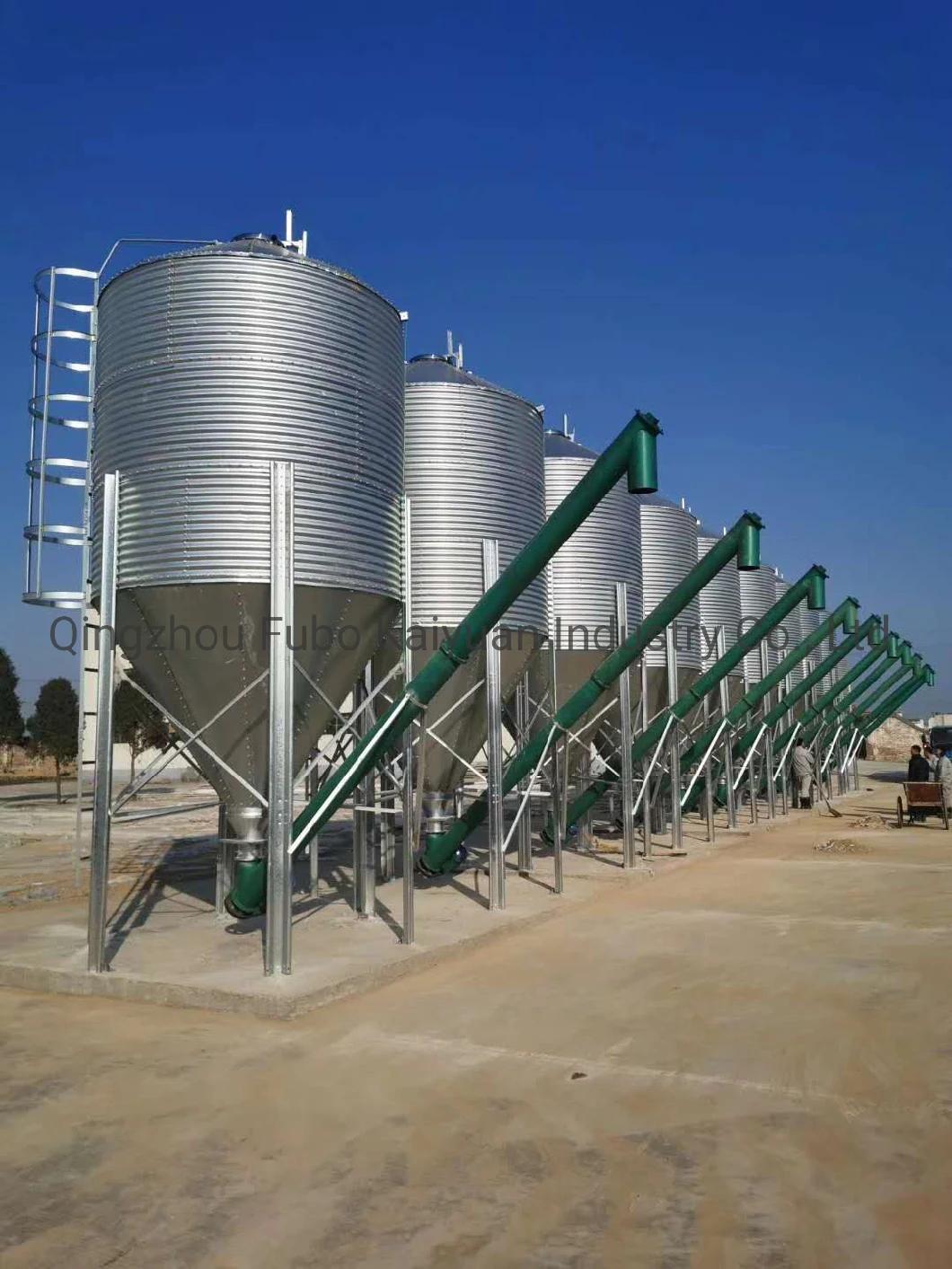 Automatic Broiler Ground Feeding System for Poultry Farm