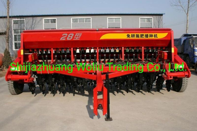 Hot Sale of 14 Rows No-Tillage Wheat Seeder, Oats, Barley, Rape Seeder with Fertilizing Device