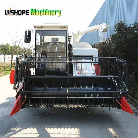 Big Grain Tank Rice Combine Harvester Machine with Cabin
