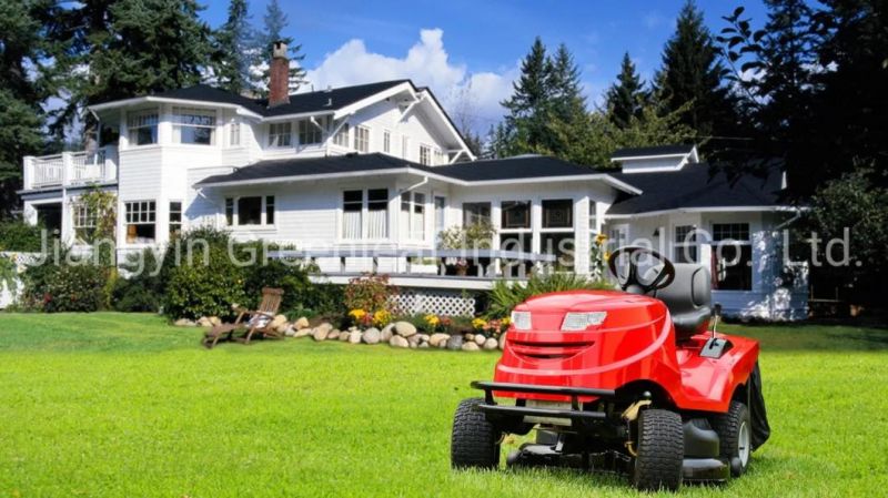 Riding on EGO Lawn Mower Tractor with Grass Catcher