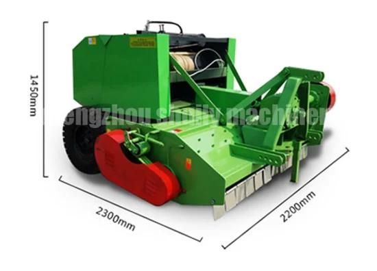 Grass Crusher for Walk Tractor Mini Hay Baler Machine