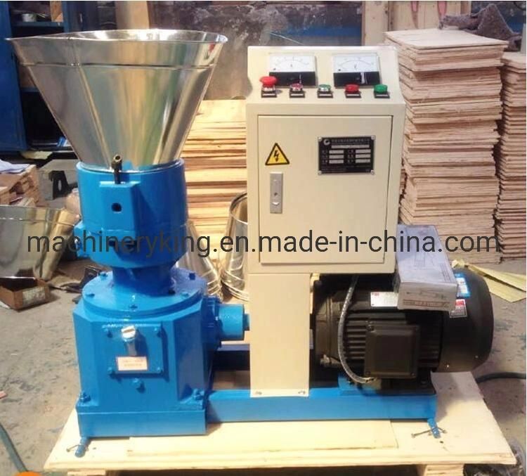 Simple Operation Home Used 250-350kg/H Small Flat Die Pellet Machine for Rabbit Animal Food