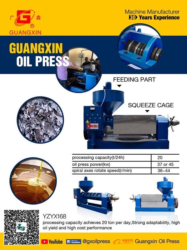 20tpd Competitive Quality Palm Kernel Oil Expeller Oil Pressers Machine