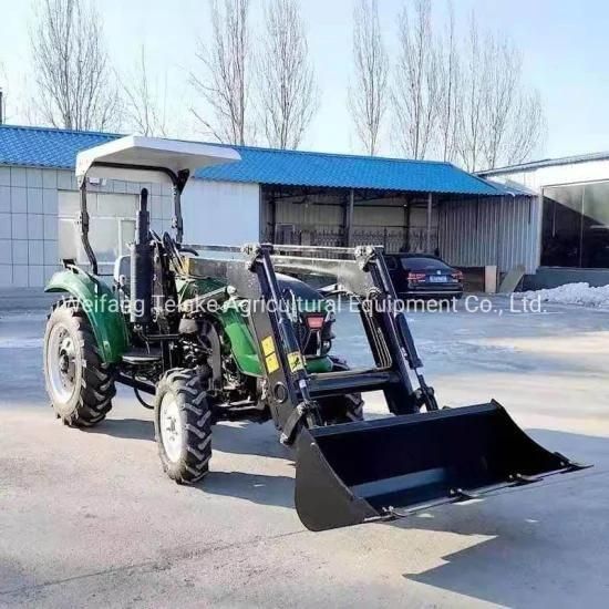 Mini Four Wheel Garden Small Tractor with Loader