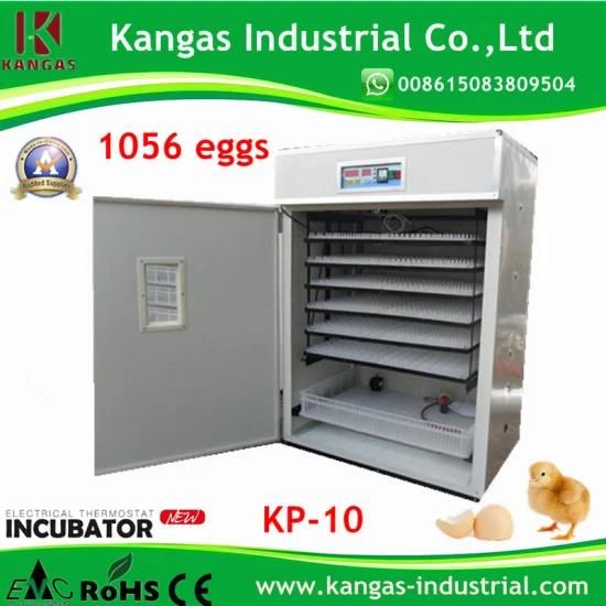 98% Hatching Rate CE Approved Capacity 1056 Chicken Eggs Chicken Incubator