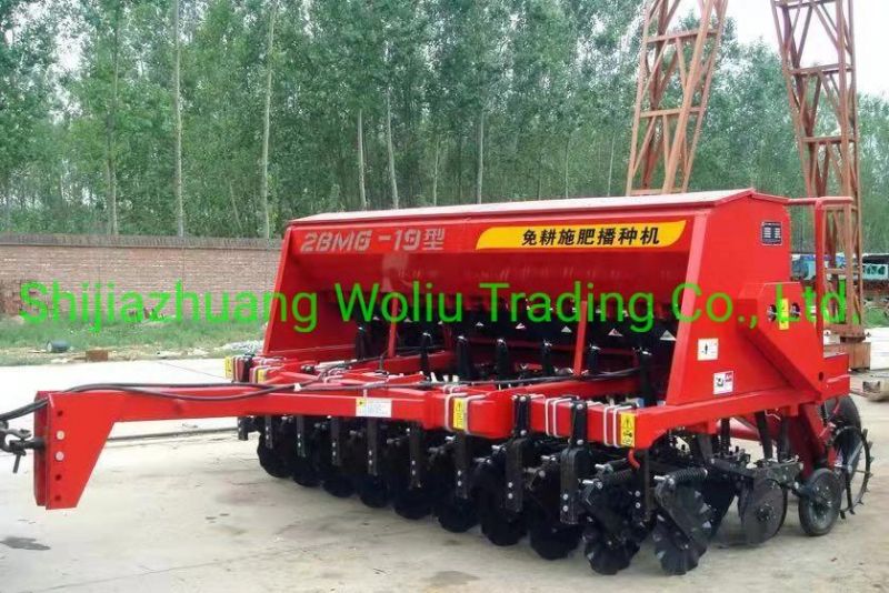 Tractor Trailing Type No Tillage Double Disc Direct Seed Drilling Planter, Grain Seeds Drill Planter,