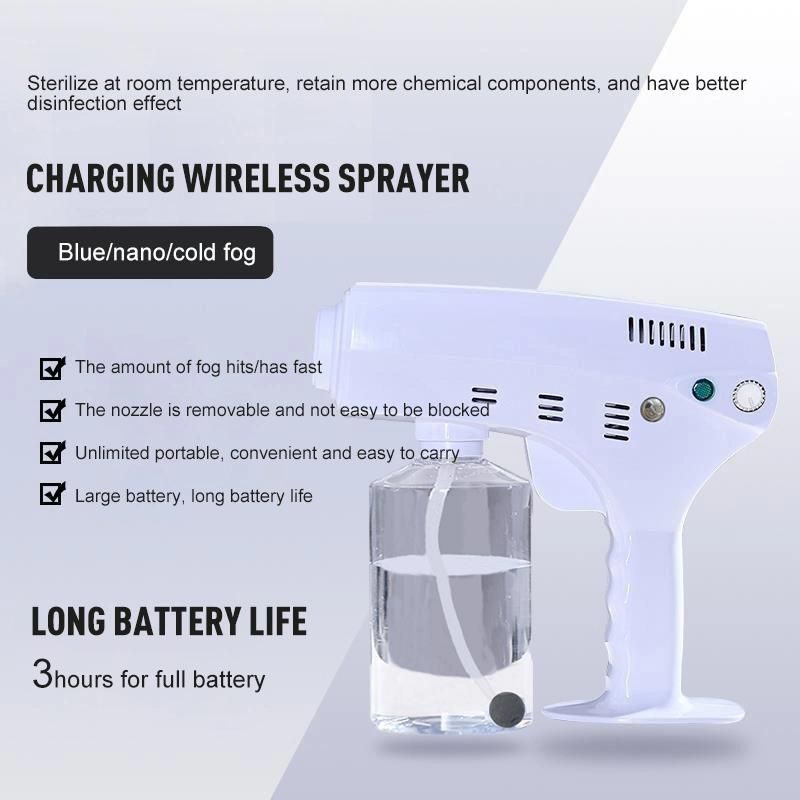 Cordless Ulv Electric Cold Mist Fogger Machine Sprayer for Disinfection