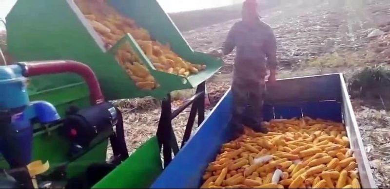2 Rows Farm Corn/Maize Self-Propelled Combine Harvesting Machine
